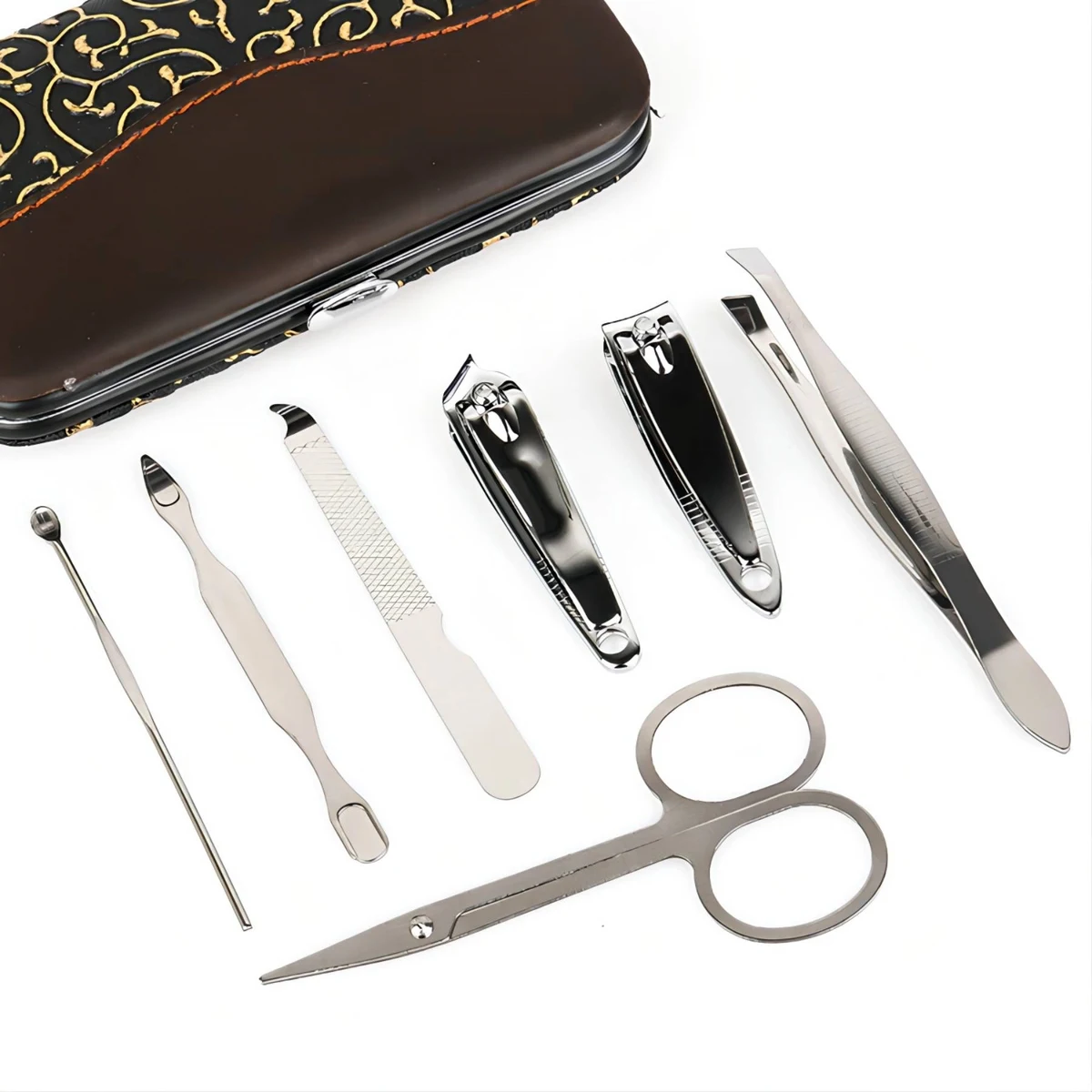 Custom 7-in-1 PU Case Nail Clipper Manicure Pedicure Set 1