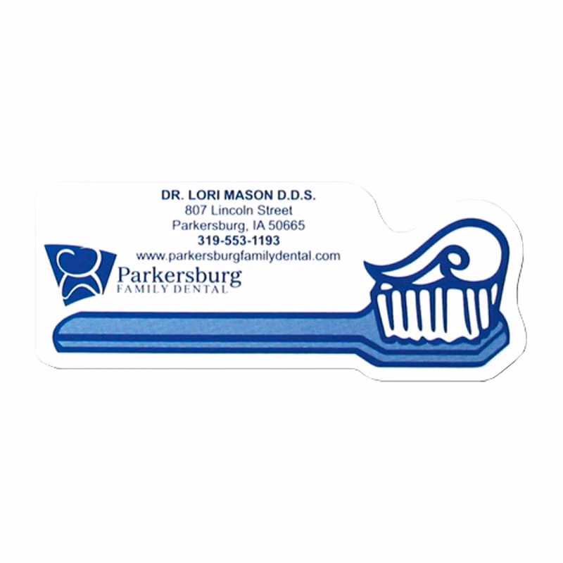 Toothbrush Shape Vinyl Magnet - 20mil