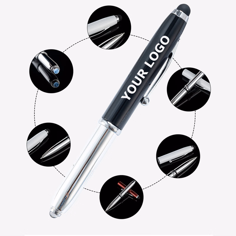 LED Flashlight Touchscreen Writing Pen