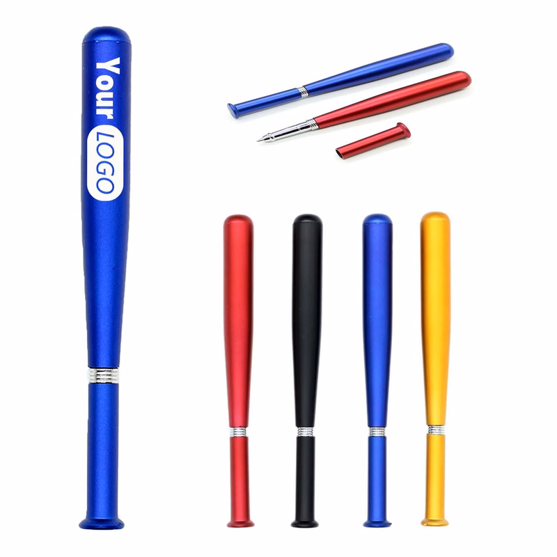 Custom Baseball Bat Shaped Ballpoint Pen MOQ 100 PCS