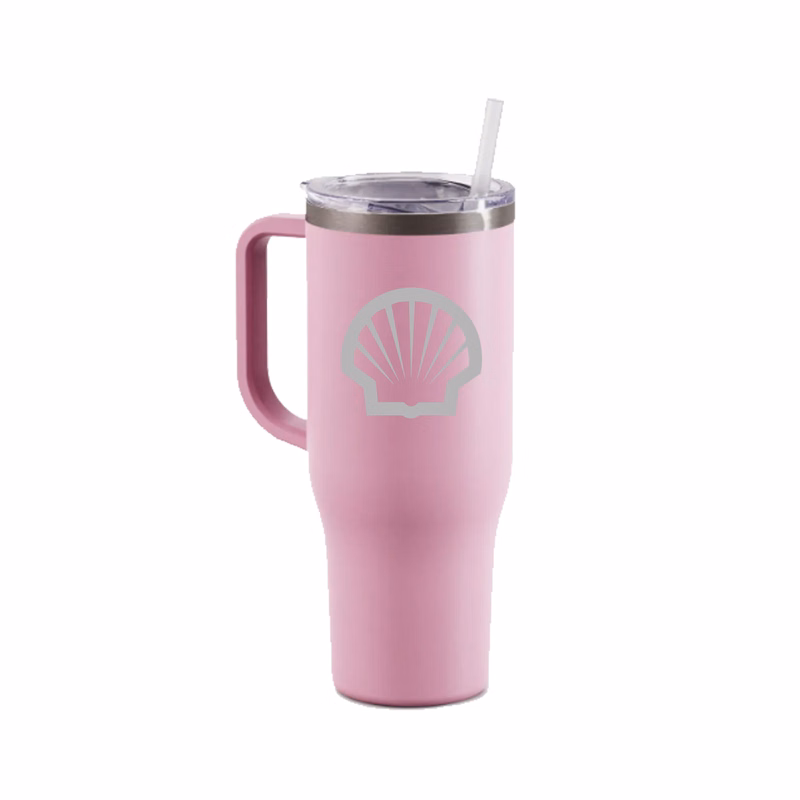 Maars 40 Oz. Stainless Steel Travel Mug - Blush Rose Pink