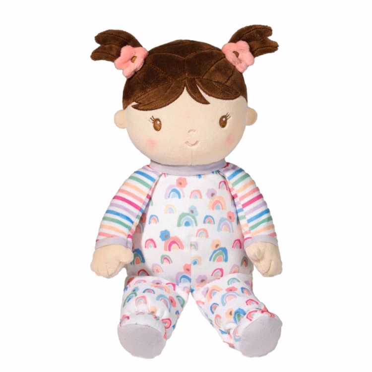 Isabelle Rainbow Stripe Doll Stuffed Animal