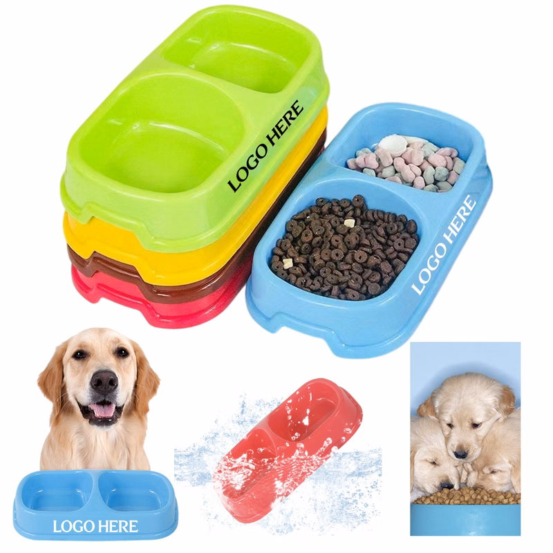 MOQ10 Dual Pet Bowl For Food & Water