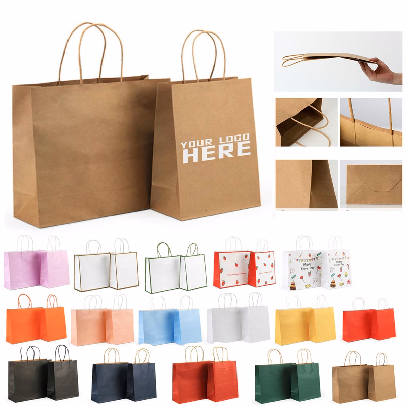 Kraft Paper Shopper Tote Bag
