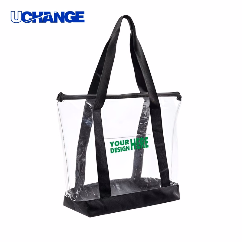 Transparent PVC Tote Bag with Large Capacity