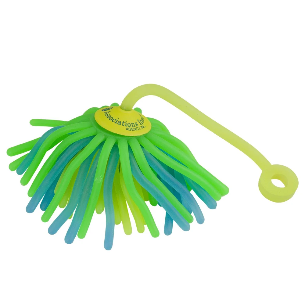Jellyfish Yo-Yo Stress Toy — Rubbery Tether & Foam Cap 1