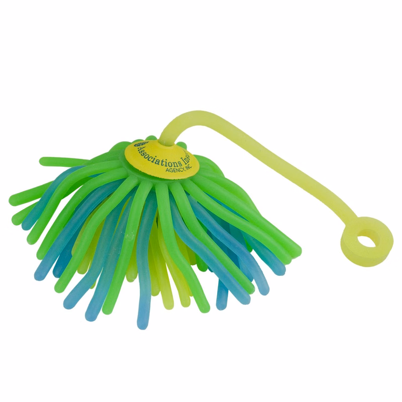 Jellyfish Yo-Yo Stress Toy — Rubbery Tether & Foam Cap