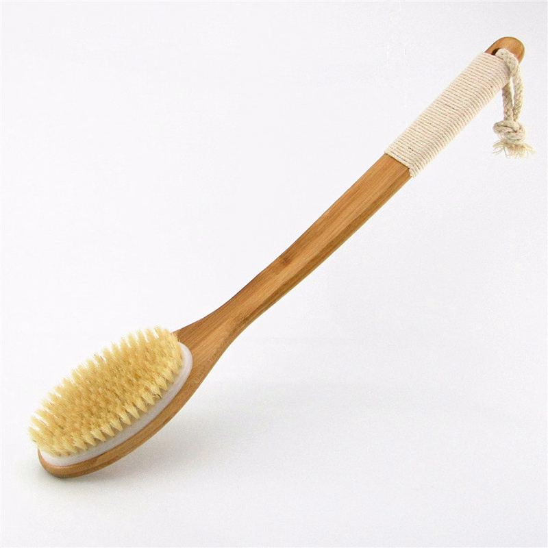 17.7 '' Wooden Back Scrubber Brush for Dry Brushing