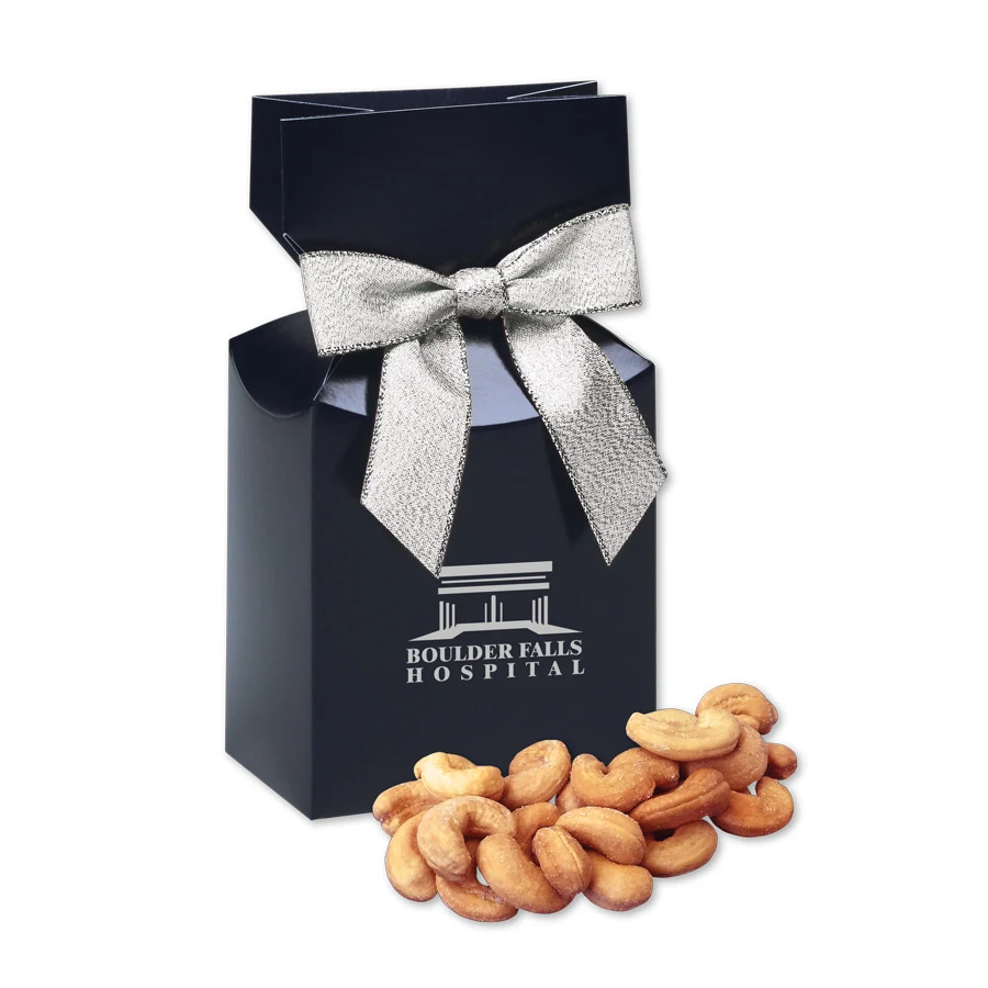 Extra Fancy Cashews in Navy Premium Delights Gift Box 1
