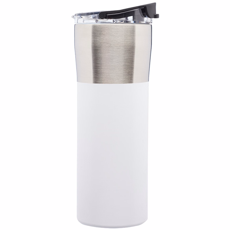 19 oz. Nau Color Grip Travel Mugs with Plastic Lid
