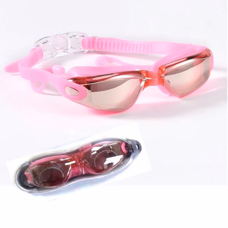 Anti-fog electroplating swimming goggles
