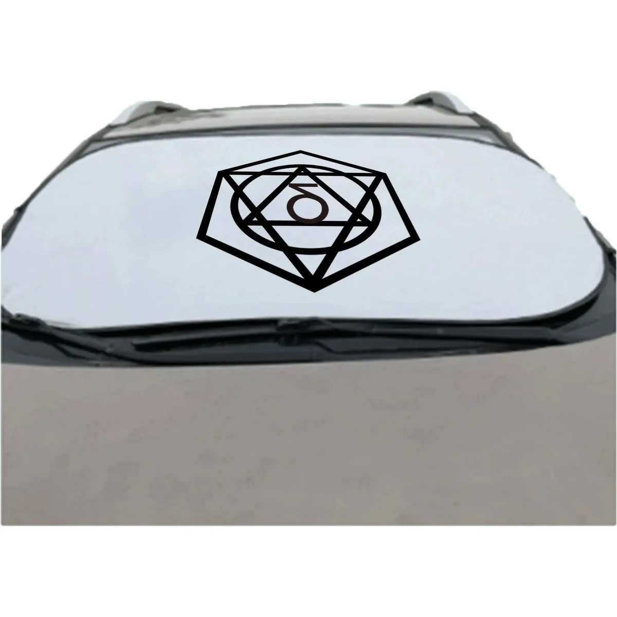 Silver Plaste Car Sunshade With Sun Protection 1