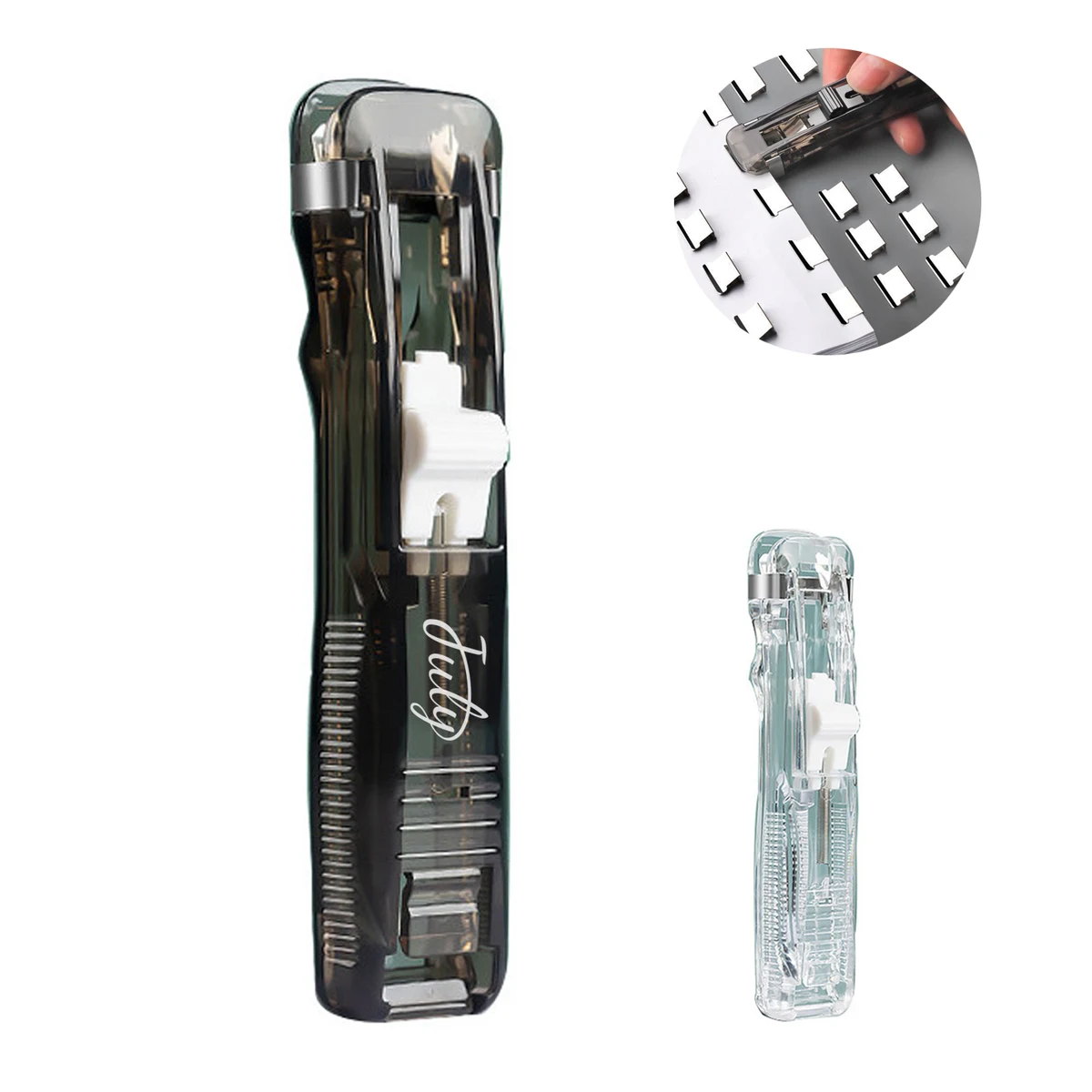 Paper Clam Clip Dispenser with 50 Fasteners 1