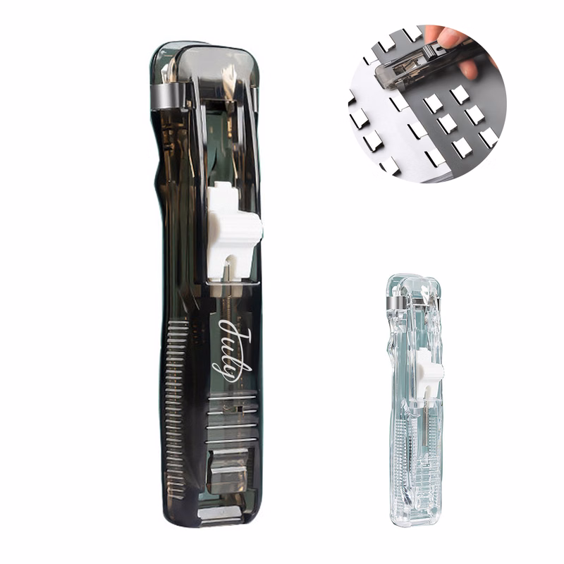 Paper Clam Clip Dispenser with 50 Fasteners