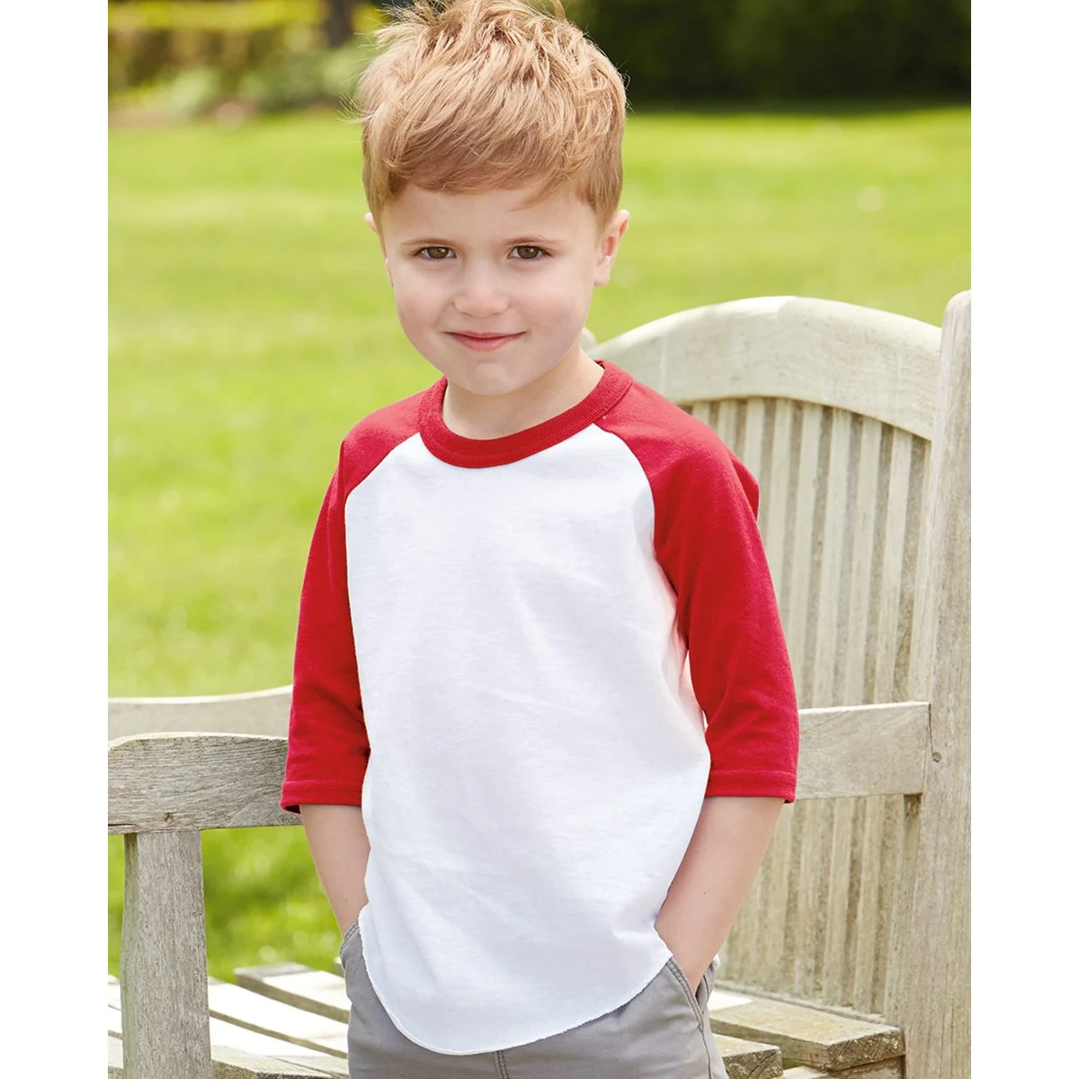 Toddler Three-Quarter Sleeve Baseball Jersey - 422 1