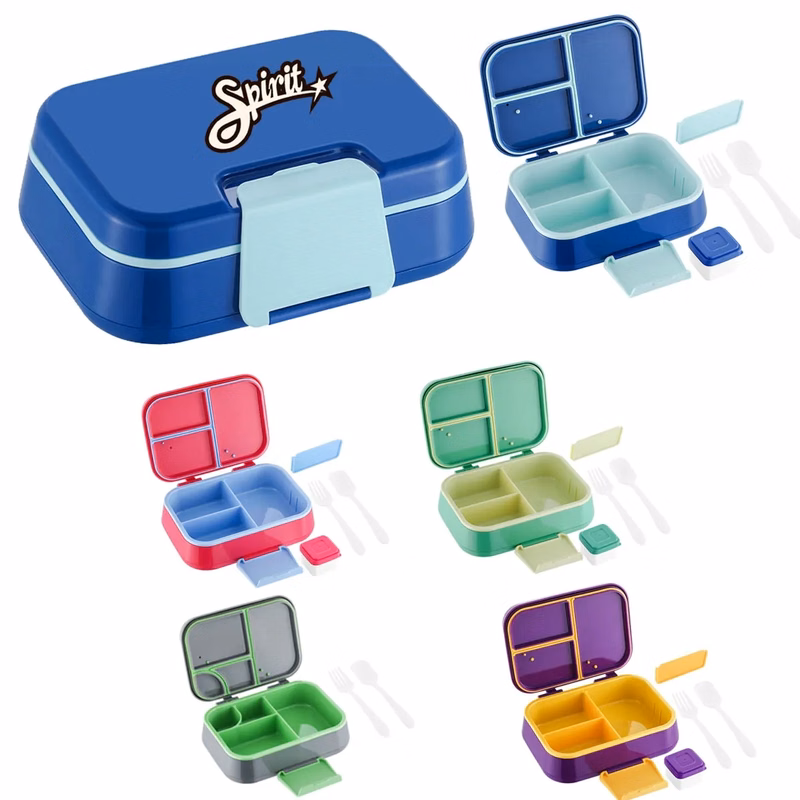 Plastic Adult Bento Lunch Box Food Containers With Forks Kit