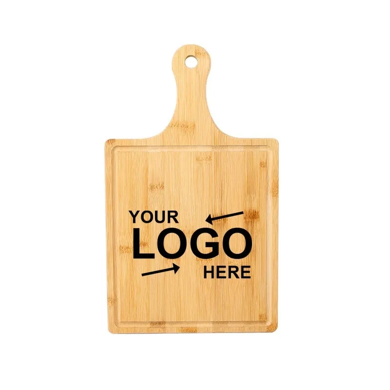 Wooden Pizza Board Paddle With Handle 1