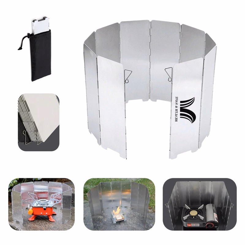 10 Piece Outdoor Camping Bbq Windshield