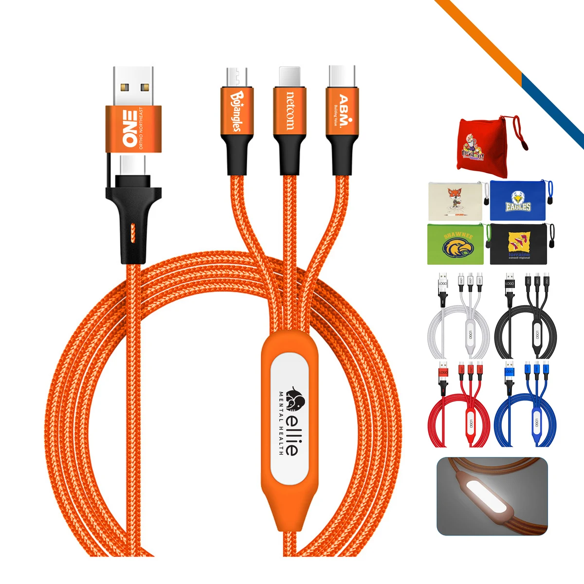 Zelloy 5in1 Light Up Charging Cable 1