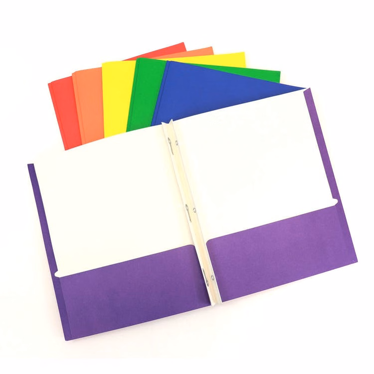 BigBox Two Pocket Prong Folders Assorted