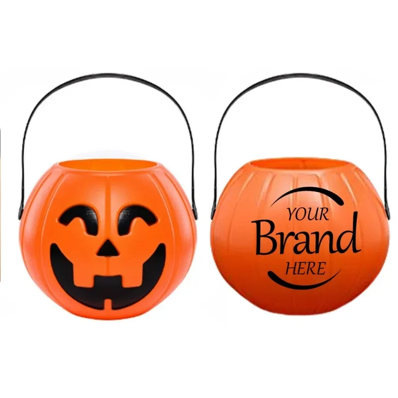 Halloween Plastic Pumpkin Bucket 1