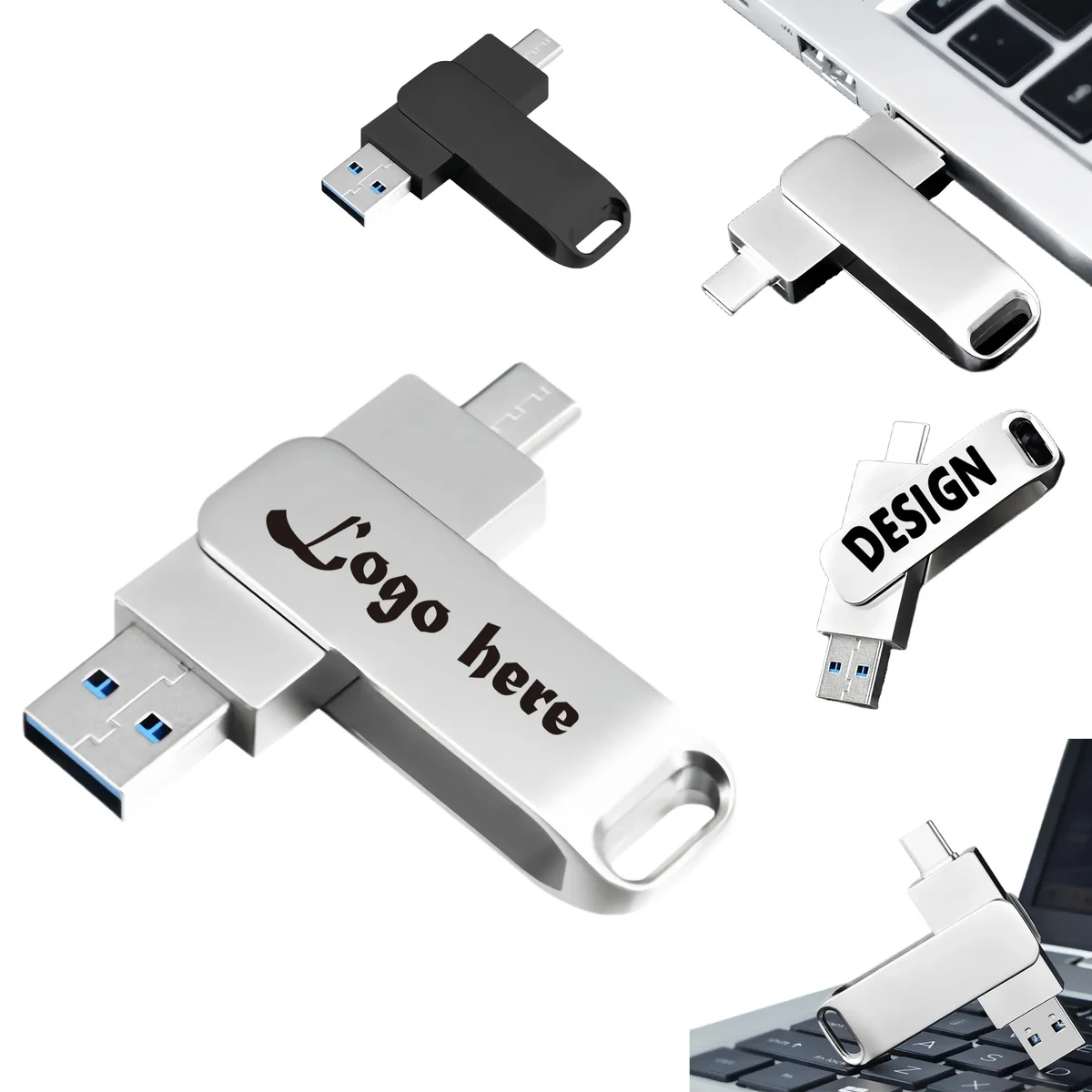 High Speed Dual Type C USB Drive For Mobile PC 1