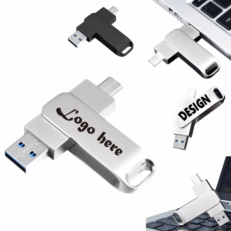 High Speed Dual Type C USB Drive For Mobile PC