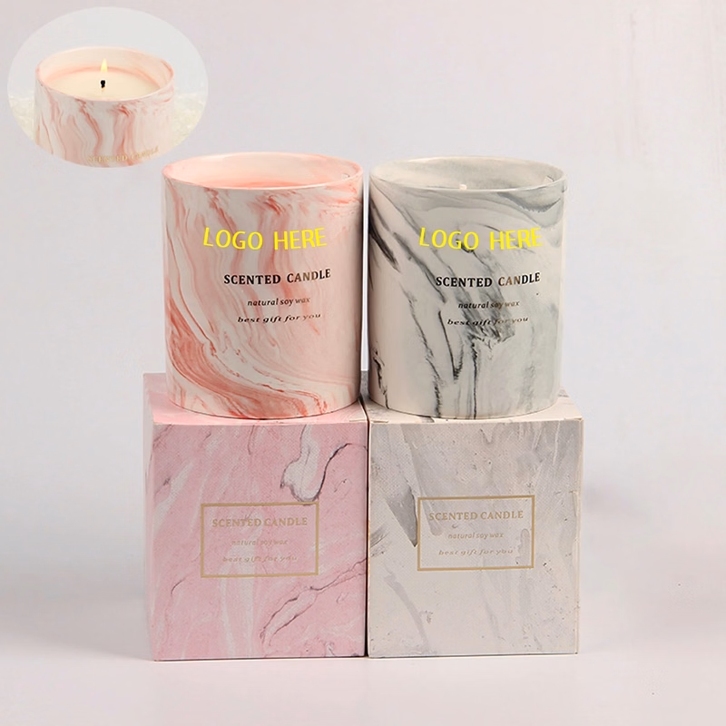 Marble Ceramic Cup Aromatherapy Candle