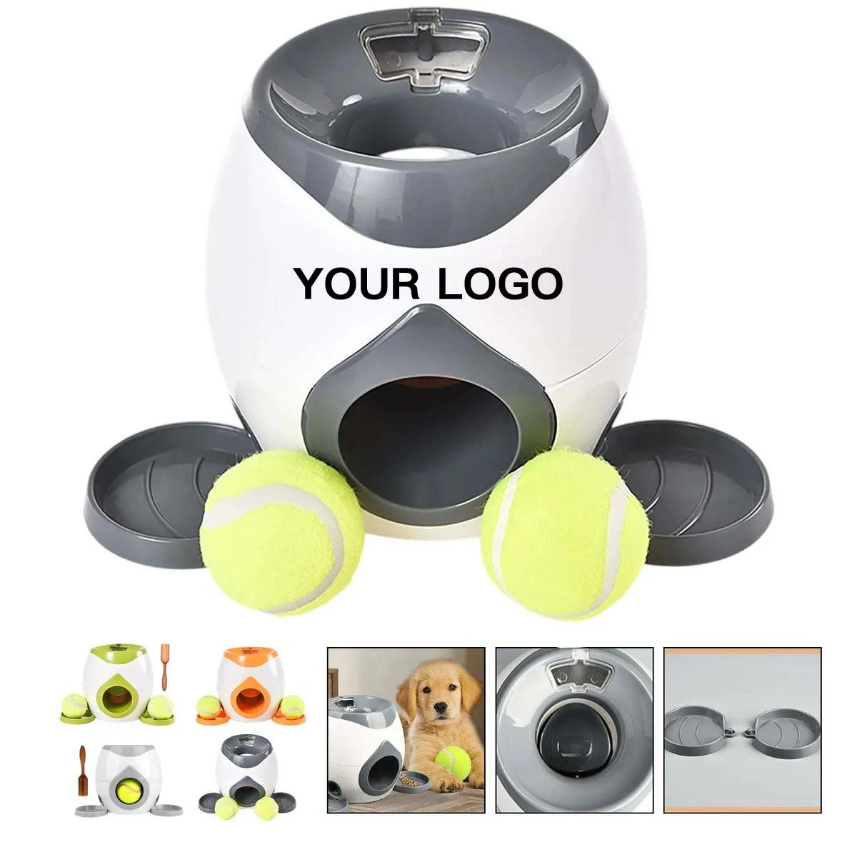 Compact Pet Ball Thrower with Two Balls 1
