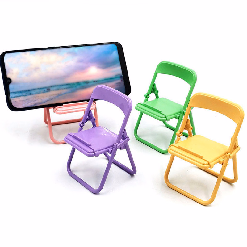 ABS Foldable Mini Chair Cell Phone Stand