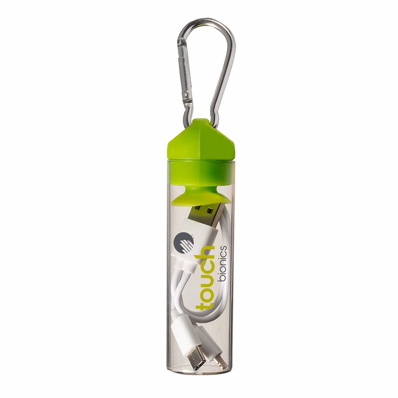 3-in-1 Charger Cable in Carabiner Storage Tube