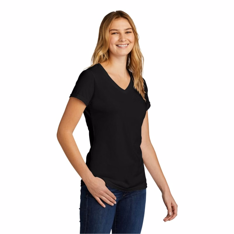 Port & Company Women's Tri-Blend V-Neck Tee.