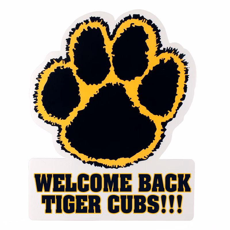 Paw and Nameplate Yard Sign, Screen Printed