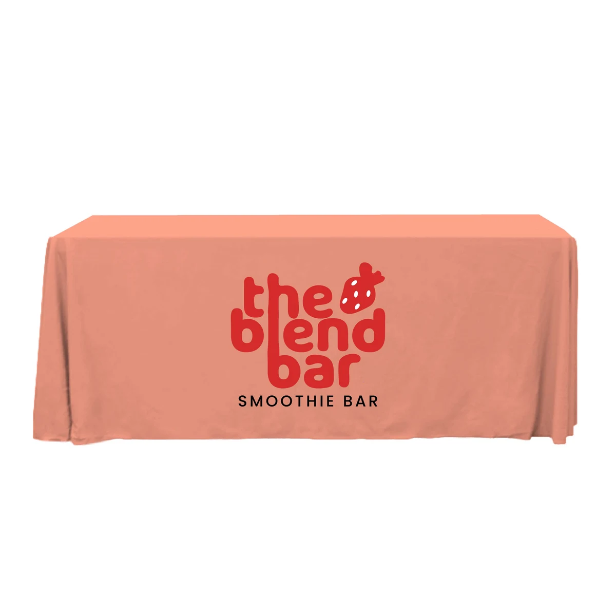 6 ft. Throw PolyPoplin Table Cover (Full Color Logo) 1