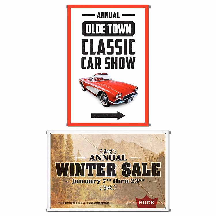 Banner - 2' x 3' - Gloss Vinyl (Includes Plastic Adhesive Grommet Tabs)