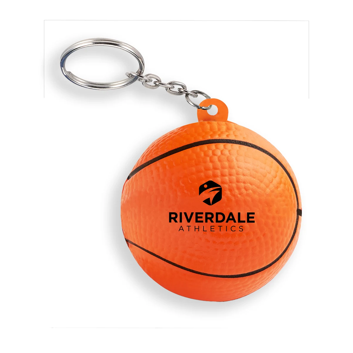 Basketball Shape Stress Ball Keychain 1