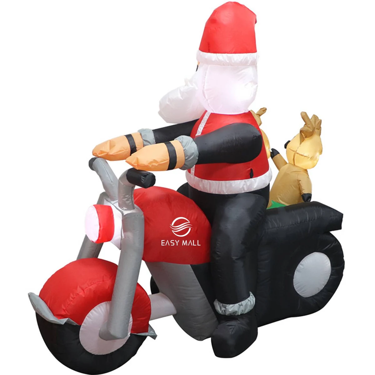 Christmas Inflatable Santa Claus and Three Reindeer on Motor 1