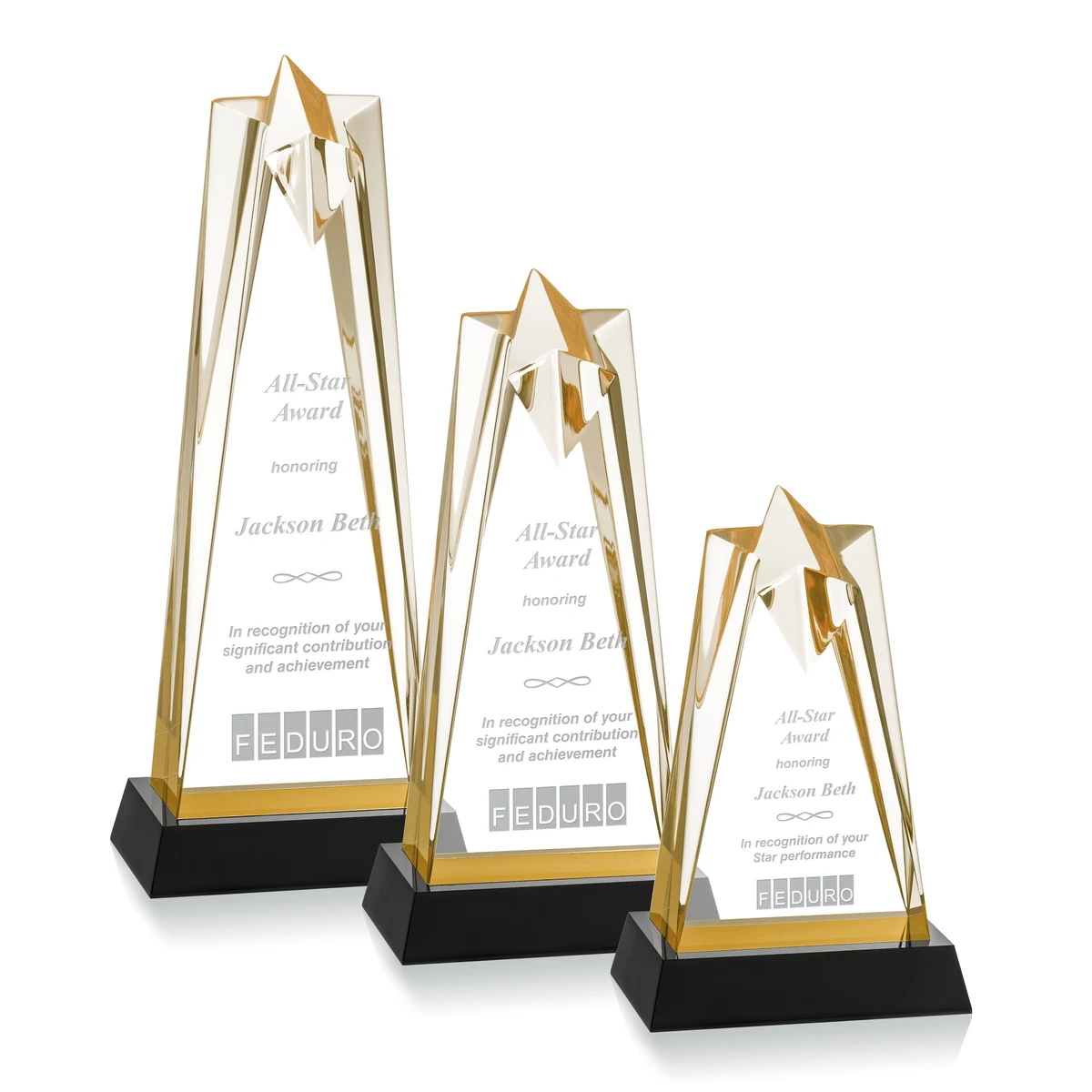 Rosina Star Award On Base - Gold 1