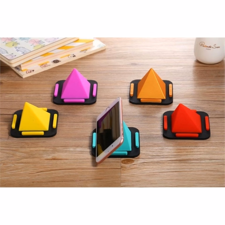 pyramid silicone mobile phone holder