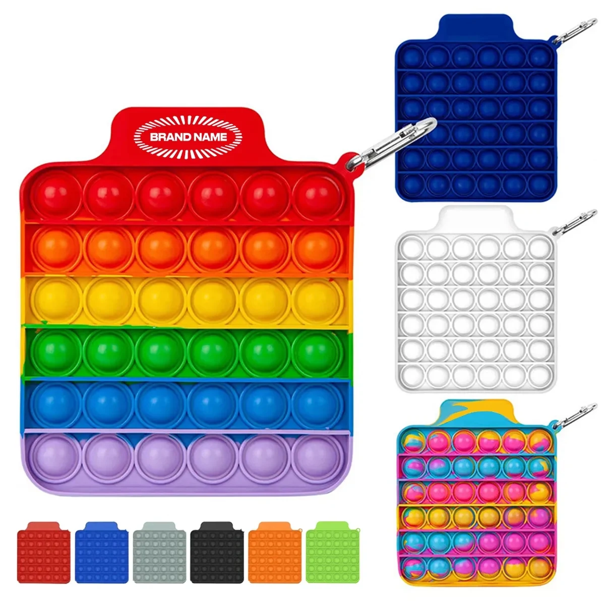 Push Pop Silicone Bubble Stress Relief Toys Squishy Washable 1