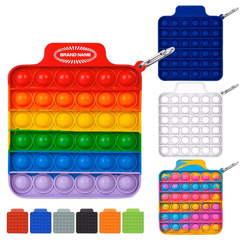 Push Pop Silicone Bubble Stress Relief Toys Squishy Washable
