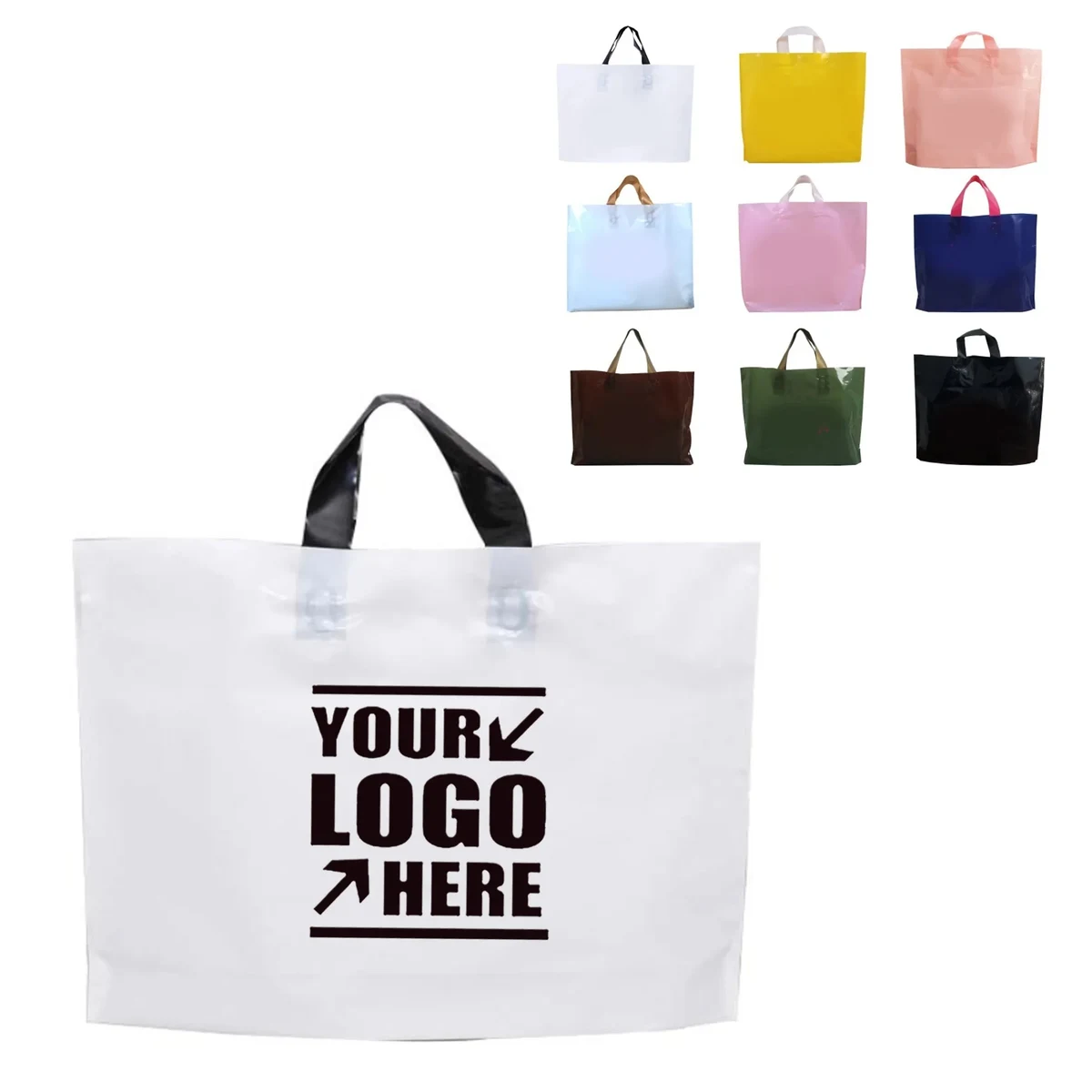 Soft Handle Plastic Tote Bag 1