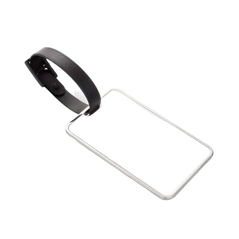 Zinc Alloy Luggage Tag with Adjustable Strap 1