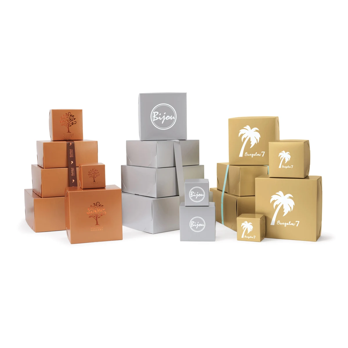 Two Piece Gift Boxes - Metallic Colors 1