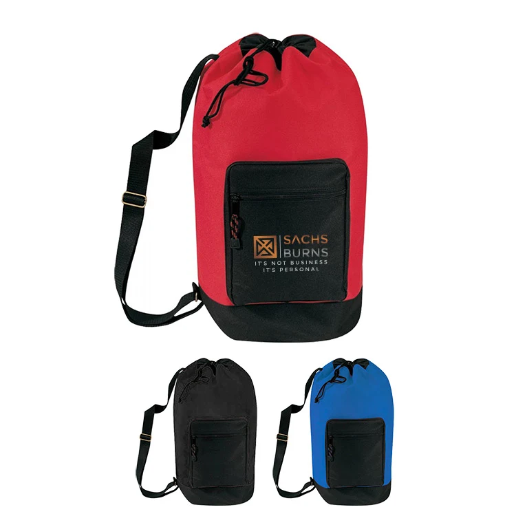 600D polyester Drawstring Backpack 1