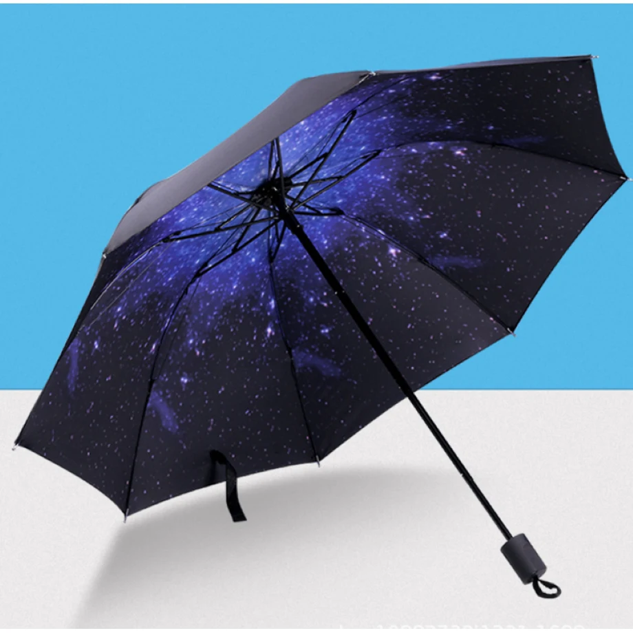 Starry Sky Three Fold Umbrella 1