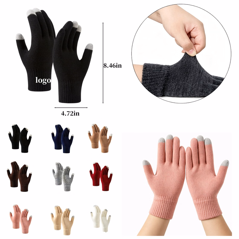 Windproof Cold Resistant Touch Screen Fleece Gloves