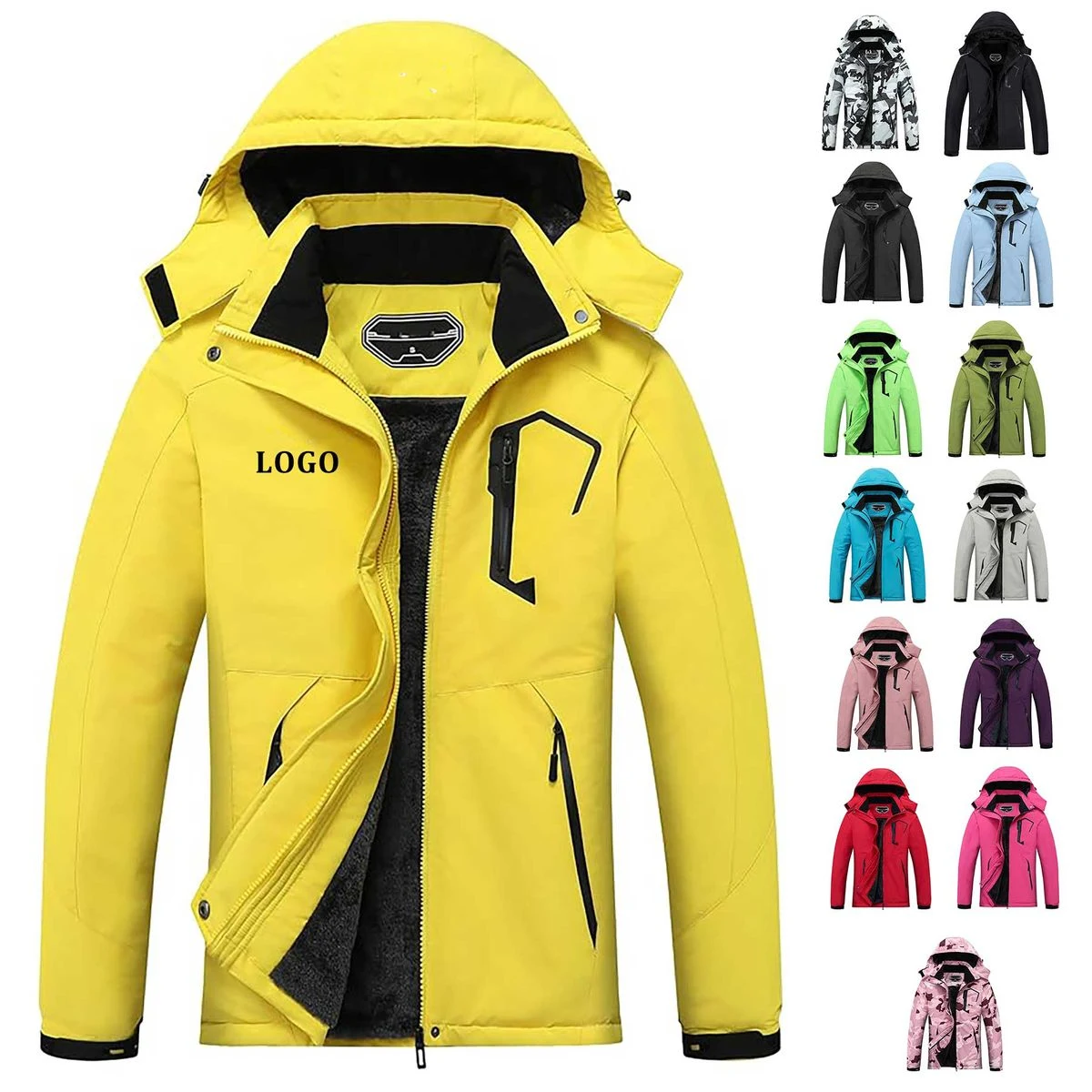 Waterproof Hooded Ski Jacket 1
