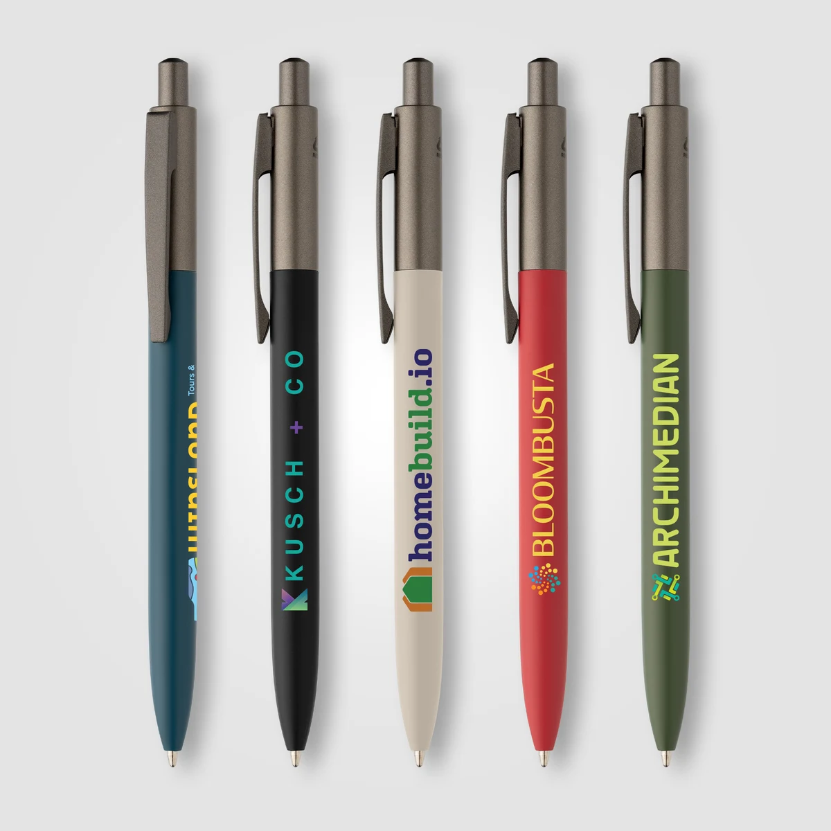 Koro Recycled Aluminum Gunmetal Trim Pen 1