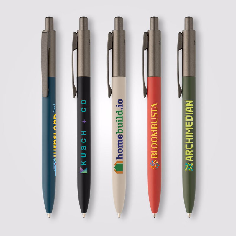 Koro Recycled Aluminum Gunmetal Trim Pen